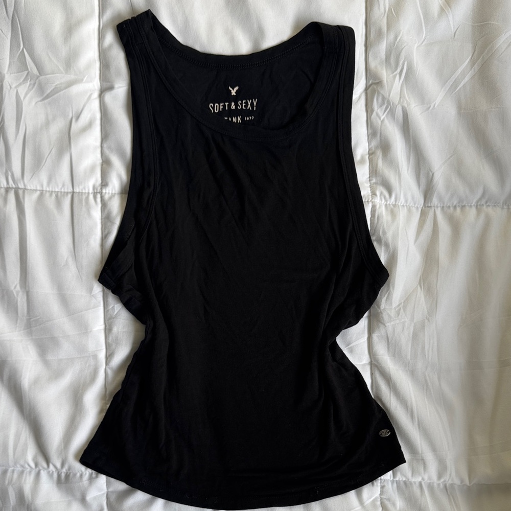 Aero Soft & Sexy Black Women's Tank Top size small